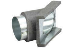 Thermoduct Déviation de 45 degrés 80 mm