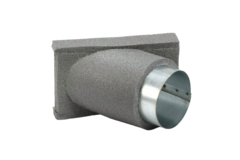 Thermoduct Déviation de 45 degrés 80 mm