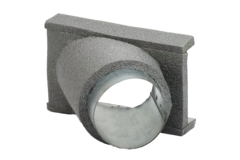 Thermoduct Déviation de 45 degrés 80 mm