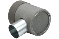 Thermoduct-Schott Durchmesser 125 mm H=80 mm einfach mit Loch für Tunnelbau