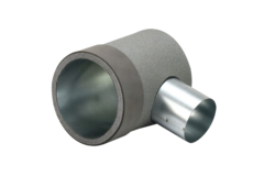 Thermoduct-Schott Durchmesser 125 mm H=80 mm einfach mit Loch für Tunnelbau