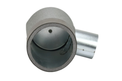 Thermoduct-Schott Durchmesser 125 mm H=80 mm einfach mit Loch für Tunnelbau