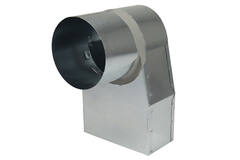Angle d'ardoise 220x80 mm au diamètre 160 mm pour gaine