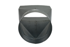 Adaptateur 220x80 mm au diamètre 150 mm pour gaine