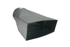 Adaptateur 220x80 mm au diamètre 150 mm pour gaine