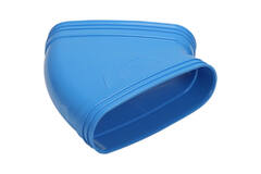 Wavin Ventiza Coude 45 degrés PVC ovale 195x80 mm horizontal M/M