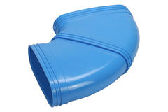 Wavin Ventiza Coude 90 degrés PVC ovale 235x80 mm horizontal M/M