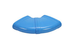 Wavin Ventiza Coude 90 degrés PVC ovale 235x80 mm horizontal M/M