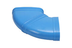 Wavin Ventiza Coude 90 degrés PVC ovale 235x80 mm horizontal M/M