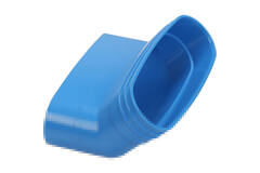 Wavin Ventiza Coude 45 degrés PVC ovale 235x80 mm vertical M/S