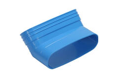 Wavin Ventiza Coude 45 degrés PVC ovale 235x80 mm vertical M/S