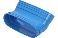 Wavin Ventiza Coude 45 degrés PVC ovale 235x80 mm vertical M/M