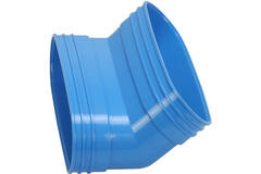 Wavin Ventiza Coude 45 degrés PVC ovale 195x80 mm vertical M/M