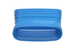 Wavin Ventiza Coude 45 degrés PVC ovale 195x80 mm vertical M/M
