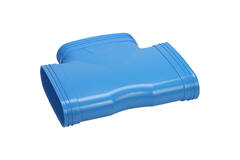 Wavin Ventiza T-pièce 90 degrés PVC ovale 235x80 mm M/M/M