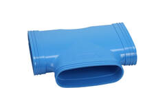 Wavin Ventiza T-pièce 90 degrés PVC ovale 235x80 mm M/M/M