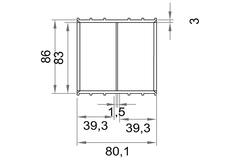 Wavin Ventiza Manchon collé PVC ovale 195x80 mm M/M