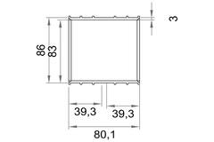 Wavin Ventiza Manchon collé PVC ovale 195x80 mm M/M