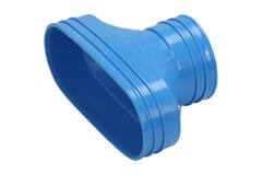 Wavin Ventiza Transition PVC ovale 195x80 mm vers 80 mm M/M