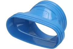 Wavin Ventiza Transition PVC ovale 195x80 mm vers 125 mm M/M