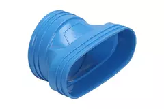 Wavin Ventiza Transition PVC ovale 195x80 mm vers 125 mm M/M