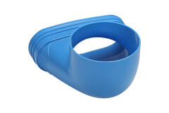 Wavin Ventiza Élément terminal 90 degrés PVC ovale 195x80x100 mm par diamètre 125 mm M/M
