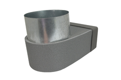 Thermoduct lepe Eckstück einfach symmetrisch 220x80 mm bis Durchmesser 150 mm