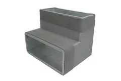 Thermoduc coude 90 degrés 170x80 vertical pour gaine