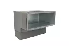 Thermoduc coude 90 degrés 170x80 vertical pour gaine