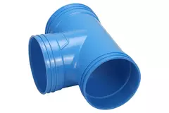 Wavin Ventiza Raccord T 90 degrés PVC rond par diamètre 125 mm M/M/M