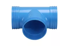 Wavin Ventiza Raccord T 90 degrés PVC rond par diamètre 125 mm M/M/M