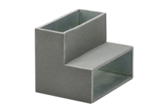 Thermoduct Einlaufbogen 90 Grad 220x80 mm vertikal