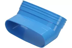 Wavin Ventiza Coude 45 degrés PVC ovale 195x80 mm vertical M/S