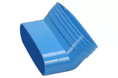 Wavin Ventiza Coude 45 degrés PVC ovale 195x80 mm vertical M/S