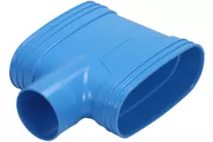 Wavin Ventiza Raccord T en PVC ovale 195x80 mm / 160 M/M/M