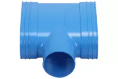 Wavin Ventiza Raccord T en PVC ovale 195x80 mm / 160 M/M/M