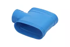 Wavin Ventiza Raccord T en PVC ovale 195x80 mm M/M/M