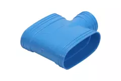 Wavin Ventiza Raccord T en PVC ovale 195x80 mm M/M/M