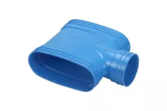Wavin Ventiza Raccord T en PVC ovale 195x80 mm M/M/M
