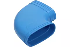 Wavin Ventiza Coude 90 degrés PVC ovale 195x80 mm horizontal M/M