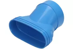 Wavin Ventiza Raccord PVC ovale 195x80 mm vers 125 mm excentrique M/S