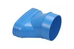 Wavin Ventiza Raccord PVC ovale 195x80 mm vers 125 mm excentrique M/S