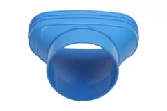 Wavin Ventiza Raccord PVC ovale 195x80 mm vers 125 mm excentrique M/S