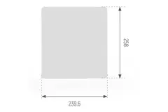 Panneau de couverture gris Econox Eco Pair Plus pour unité VMC double flux décentralisée SG-ERV-150