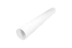 Tuyau blanc diamètre 125 mm - longueur 1 mètre RAL 9010
