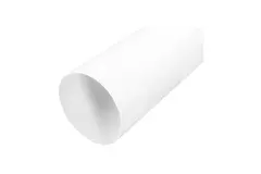 Tuyau blanc diamètre 125 mm - longueur 1 mètre RAL 9010