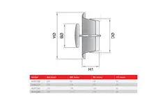 Soupape de ventilation de 100 mm avec ressorts de friction - AVP-C100