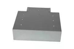 Pièce en T (coudée) 90 degrés 220x80 mm - 170x80 mm pour système d'évacuation des fumées