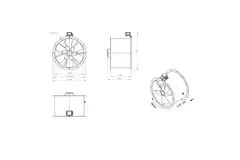 Ventilateur axial de 630 mm - AL 630 D4 01 CFG