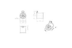Ventilateur axial de 315 mm pour gaz de combustion F300- AL 315 D2 F3 01 CFG
